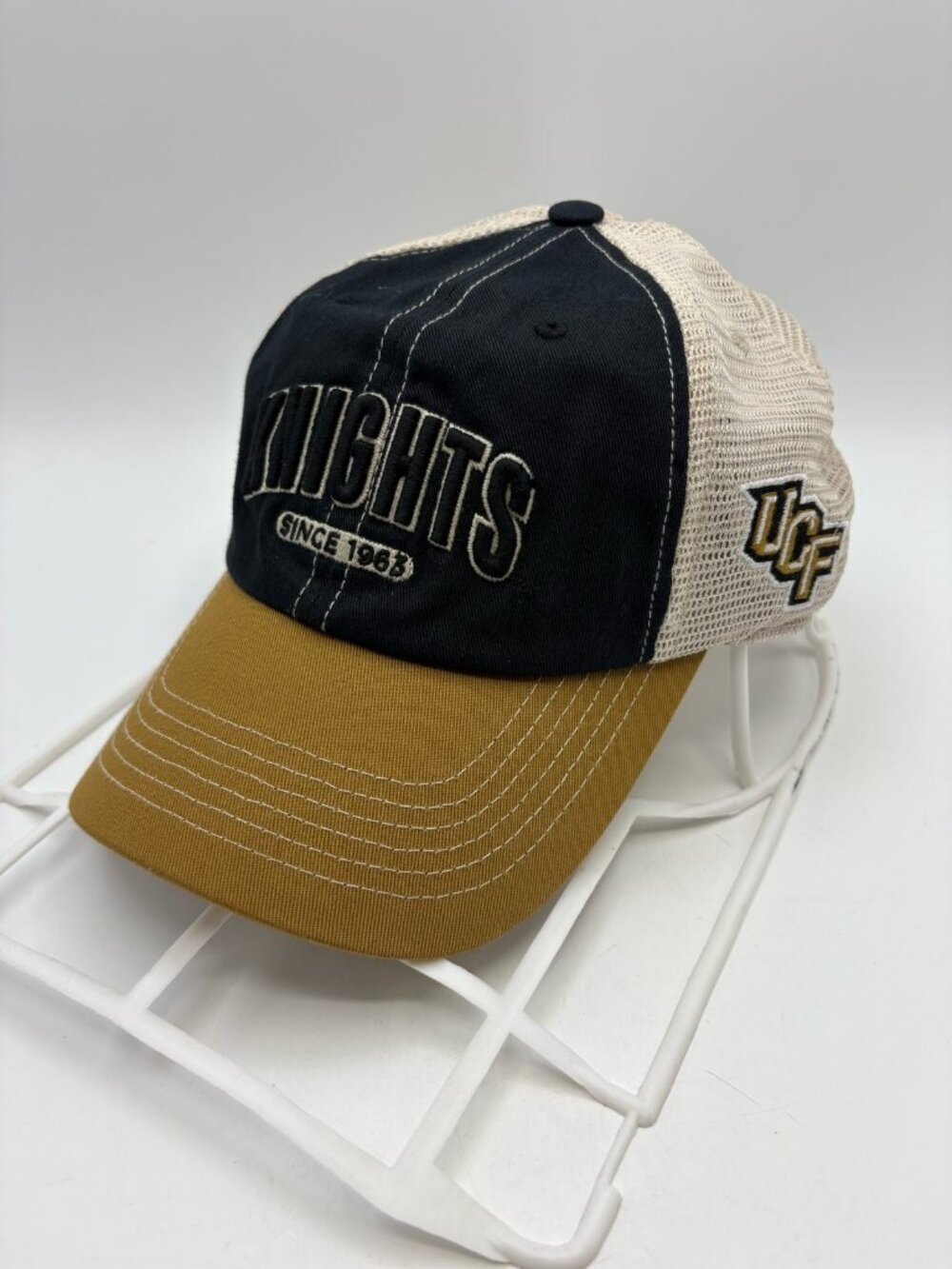UCF Knights Trucker Hat Since 1963 Black Gold Snapback NWT